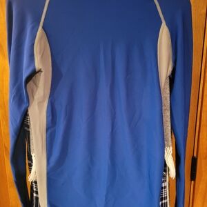 Under Armour Blue and Gray Long Sleeve Shirt